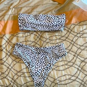 ROMWE strapless bikini